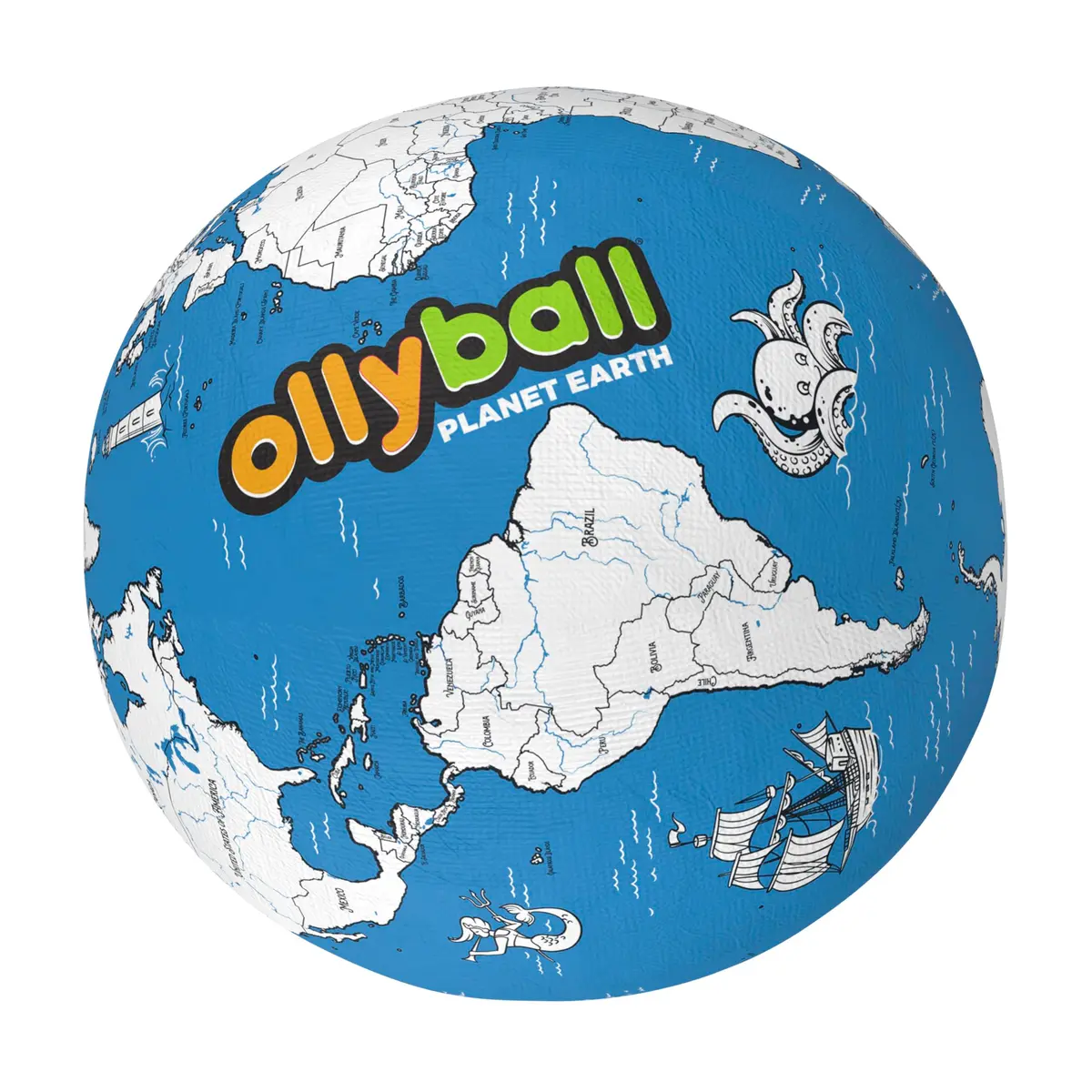 Ollyball Planet Earth Ultimate Indoor Play Ball, Colorful Ball, Suitable for Indoor and Outdoor Use Educational Toy - main product image