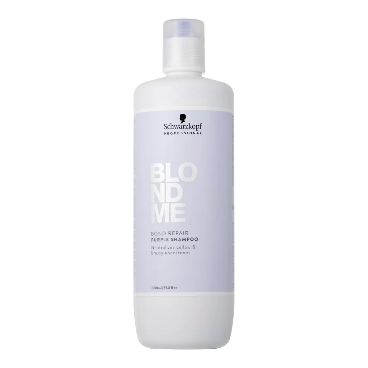 BlondMe Bond Repair Purple Shampoo 33.8 Fl Oz | Neutralizes Yellow & Brassy Tones, Strengthens & Repairs Blonde Hair - main product image