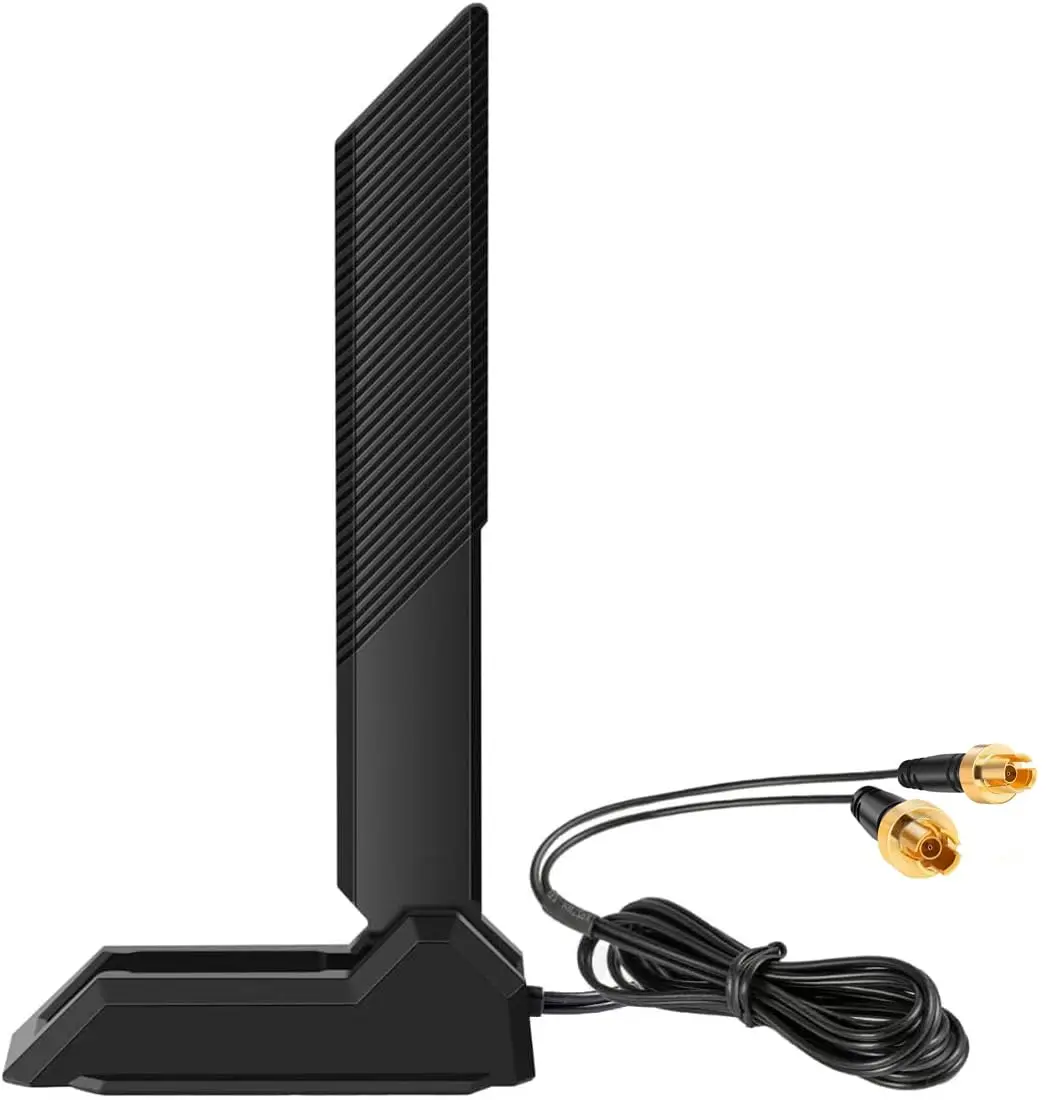 slinkdsco WiFi 7 Gaming Motherboard Magnetic Base Antenna with EZ-Plug Connector (NOT RP-SMA) for ASUS ROG Series | High-Speed Wireless - main product image