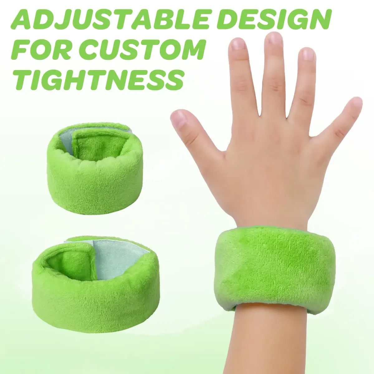JXM Sensory Weighted Bracelets for Kids (2-Pack, Green) | Deep Pressure Input for Calming and Focus - view 3