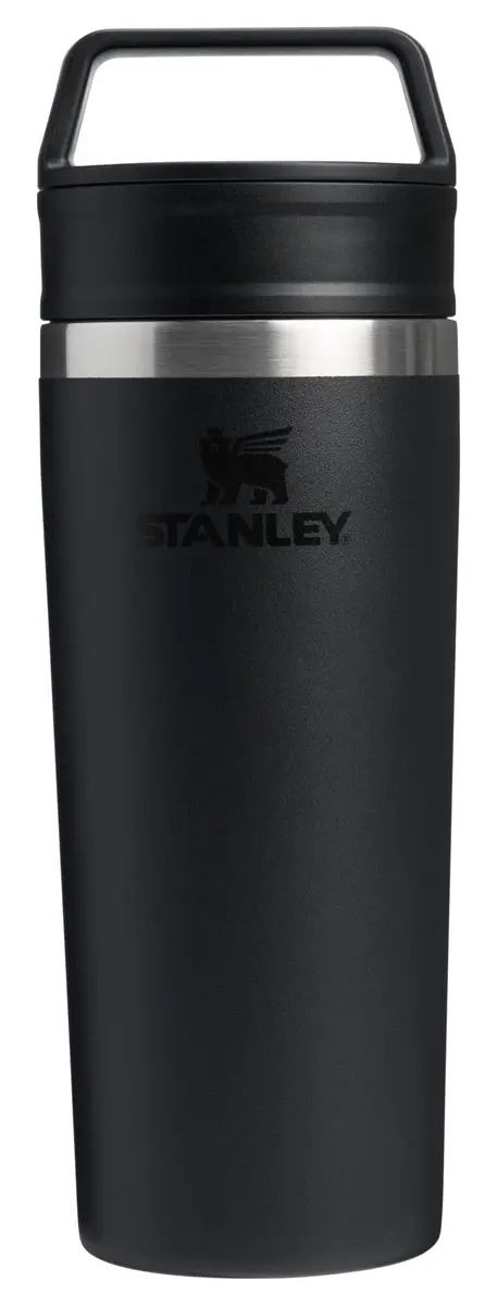 STANLEY Cafe-To-Go Travel Mug, 16 oz, Black 2.0 | Leakproof Double-Wall Insulated Coffee Mug - main product image