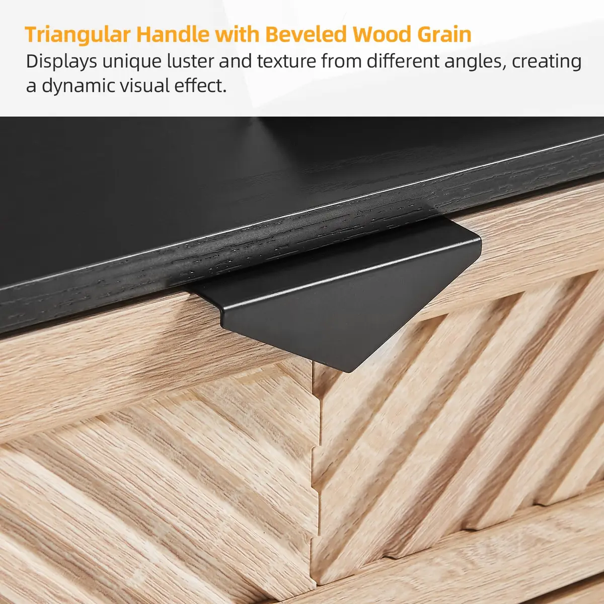 VIPLUMI Shoe Cabinet with 2 Flip Drawers | Narrow Entryway Storage in Oak&Black - view 5