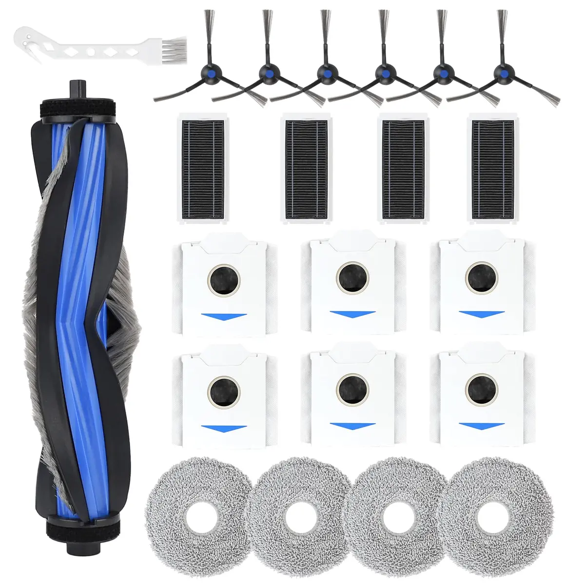 Feilifan Accessories for ECOVACS DEEBOT N30 Omni/ N30 PRO OMNI | 22 PCS Robot Vacuum Parts - main product image