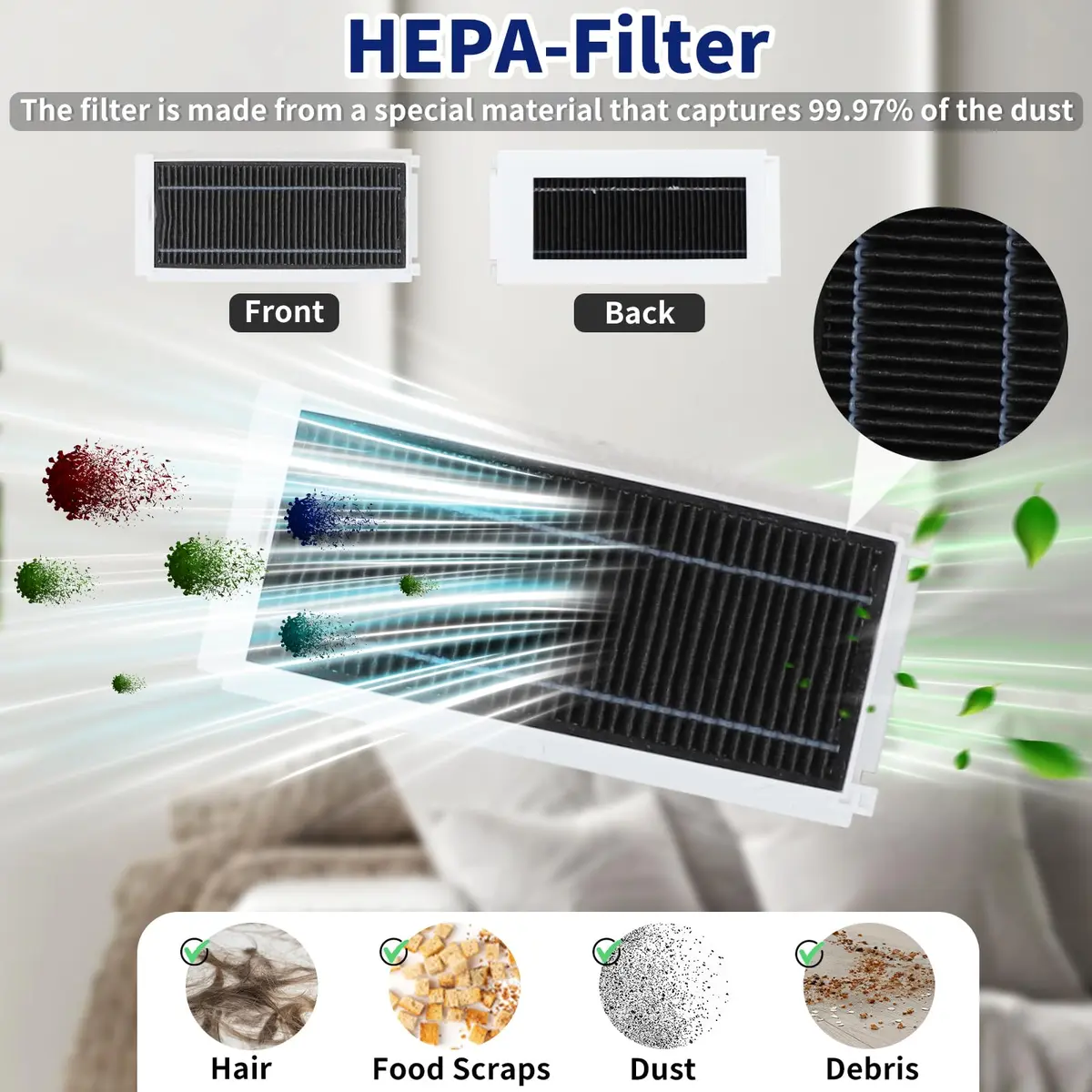 Feilifan Accessories for ECOVACS DEEBOT N30 Omni/ N30 PRO OMNI | 22 PCS Robot Vacuum Parts - view 4