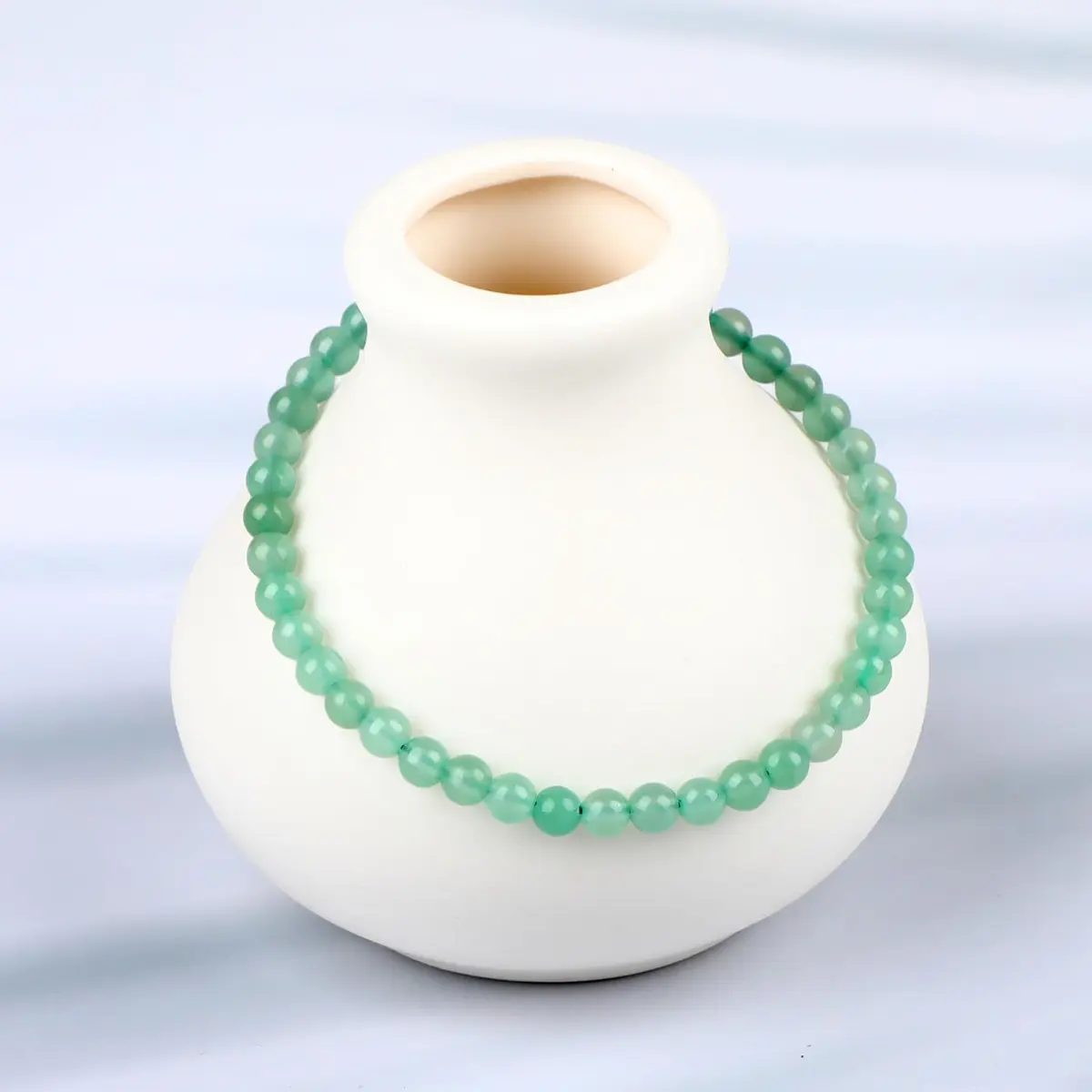 LPBeads Natural Green Aventurine Gemstone Stretch Bracelet 4mm Round Beads | Healing Crystal Jewelry for Women Men - view 6