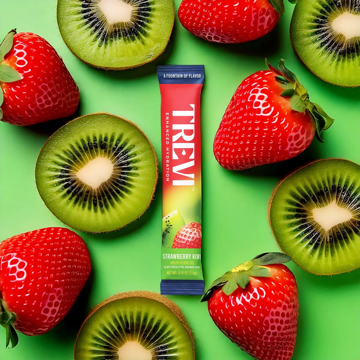 TREVI Electrolytes Powder Packets Strawberry Kiwi 28 Servings | Sugar-Free Hydration with 3x Electrolytes - view 2
