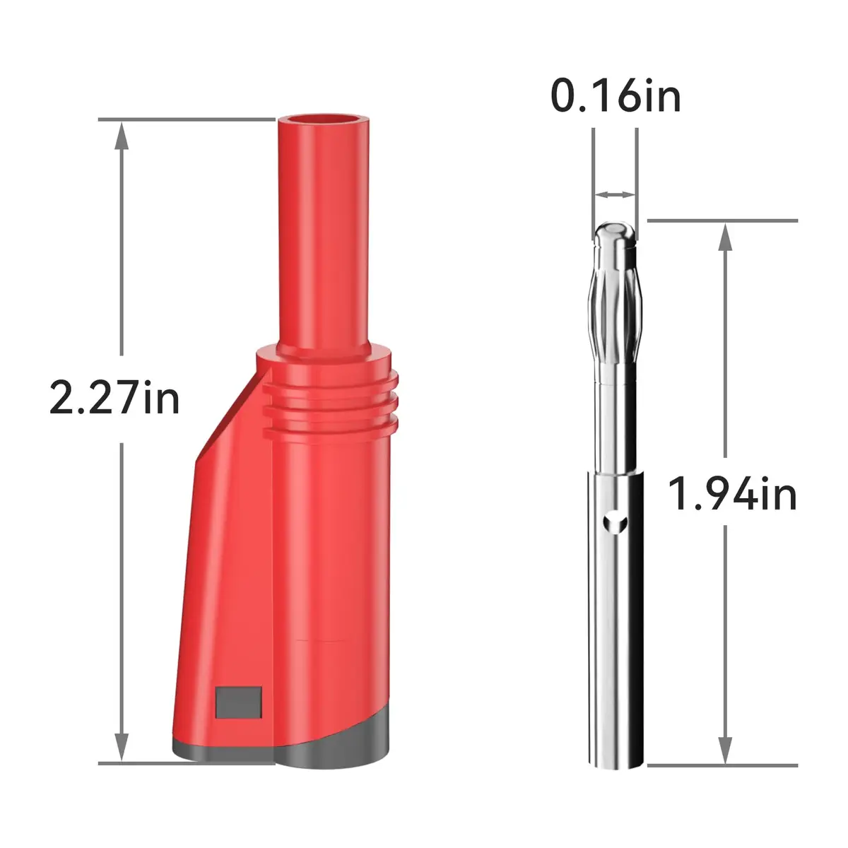 Goupchn 4mm Stackable Banana Plugs, 20PCS Ten Colors | 1000V/10A Rated Solderless Connectors - view 2