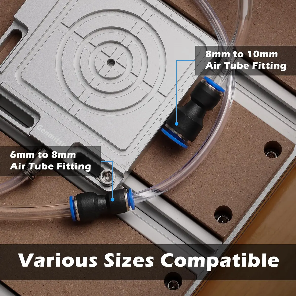 SainSmart Genmitsu Vacuum Clamp Pod 120 x 102 x 15mm | CNC Hold Down Kit for Woodworking, Metal, Acrylic - view 5
