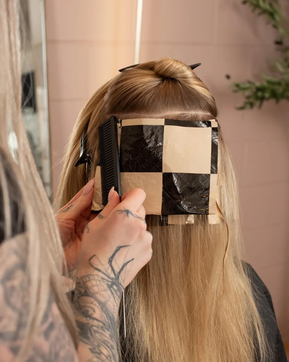 FRAMAR Checked Out Hair Foil 8x11 Inches (200 Count) | Professional Embossed Salon Foils for Highlighting - view 7