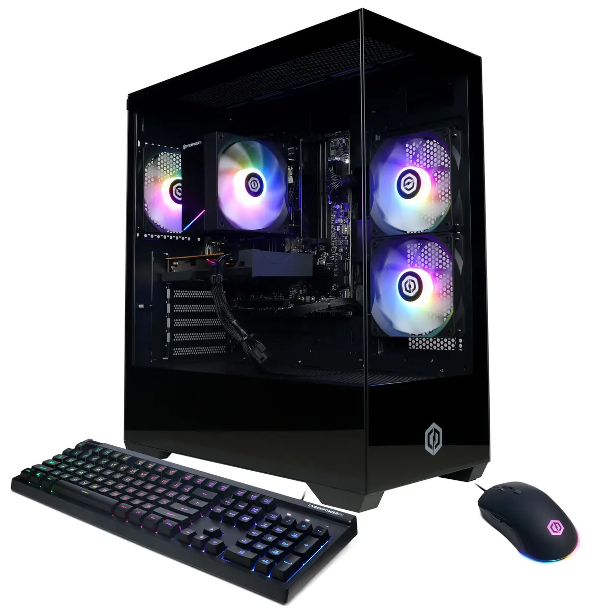 CyberPowerPC Gaming PC, AMD Ryzen 5 5500, Radeon RX 6500 XT 4GB | High-Performance Gaming Desktop - main product image