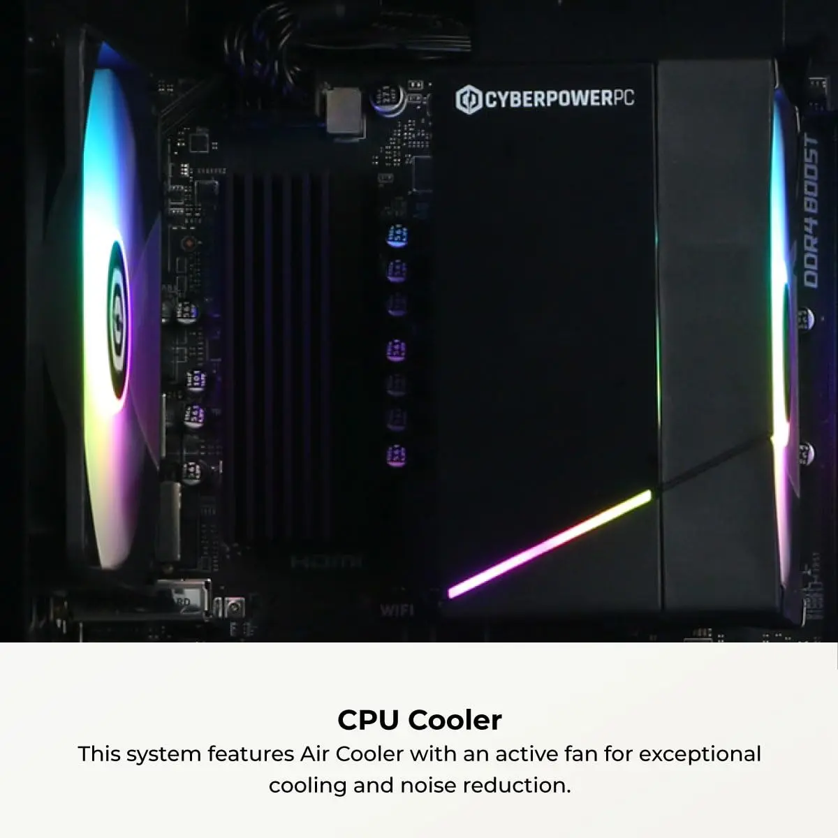 CyberPowerPC Gaming PC, AMD Ryzen 5 5500, Radeon RX 6500 XT 4GB | High-Performance Gaming Desktop - view 7