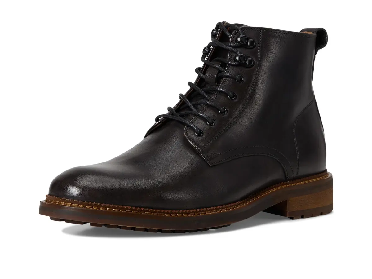 Steve Madden Noby Leather Boot 12 | Cap Toe Ankle Chelsea in Grey Leather - view 7