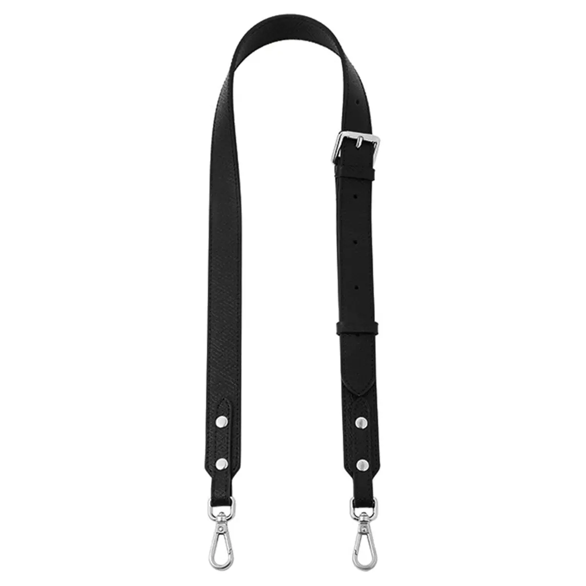 KIYOMIL Black Leather Strap Replacement for Small Pouch | Adjustable Crossbody Shoulder Strap 2.5cm (1.0in) - view 5