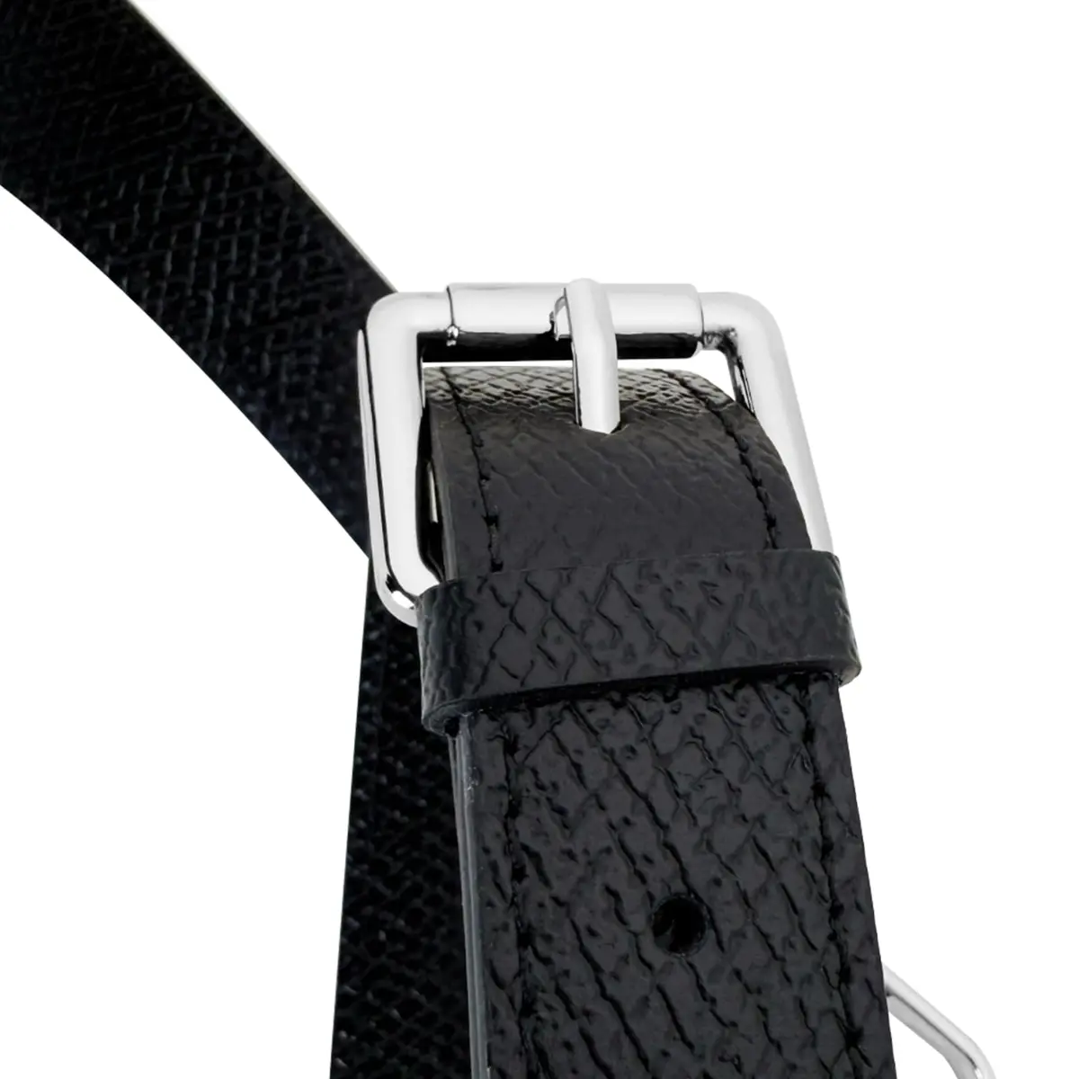 KIYOMIL Black Leather Strap Replacement for Small Pouch | Adjustable Crossbody Shoulder Strap 2.5cm (1.0in) - view 7