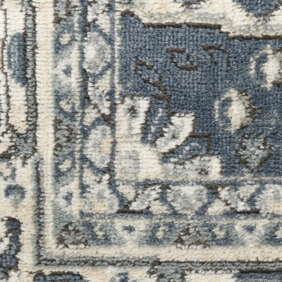 Nourison Home Concerto Navy Ivory 3'9" x 5'9" Area Rug | Easy Clean, Non Shedding, Modern Design - view 6