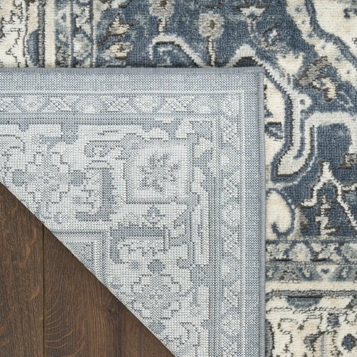 Nourison Home Concerto Navy Ivory 3'9" x 5'9" Area Rug | Easy Clean, Non Shedding, Modern Design - view 8