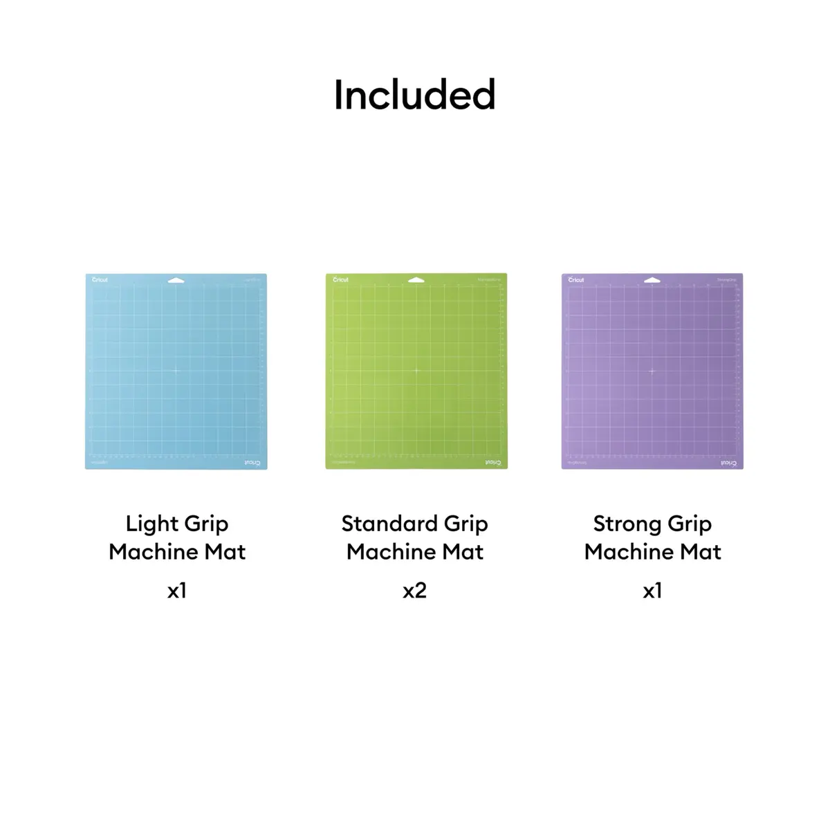 Cricut Cutting Mat Variety Pack (4 Count, 12in x 12in) | Reusable Adhesive Mats for Vinyl, Paper & Iron-On - view 3