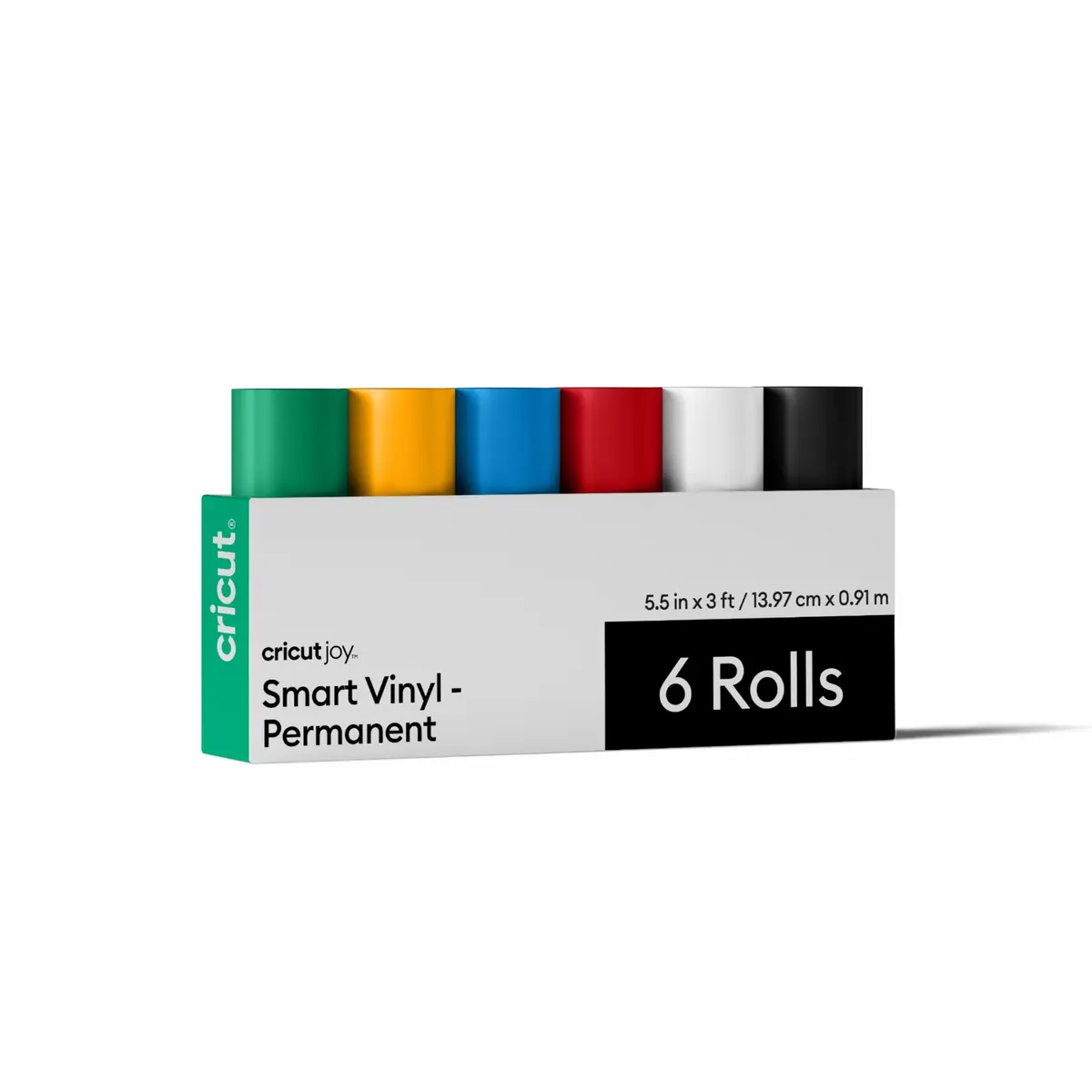 Cricut Smart Permanent Vinyl, Sampler Pack (5.5in x 3ft, 6 Sheets) Weather-Resistant for Outdoor Use - main product image