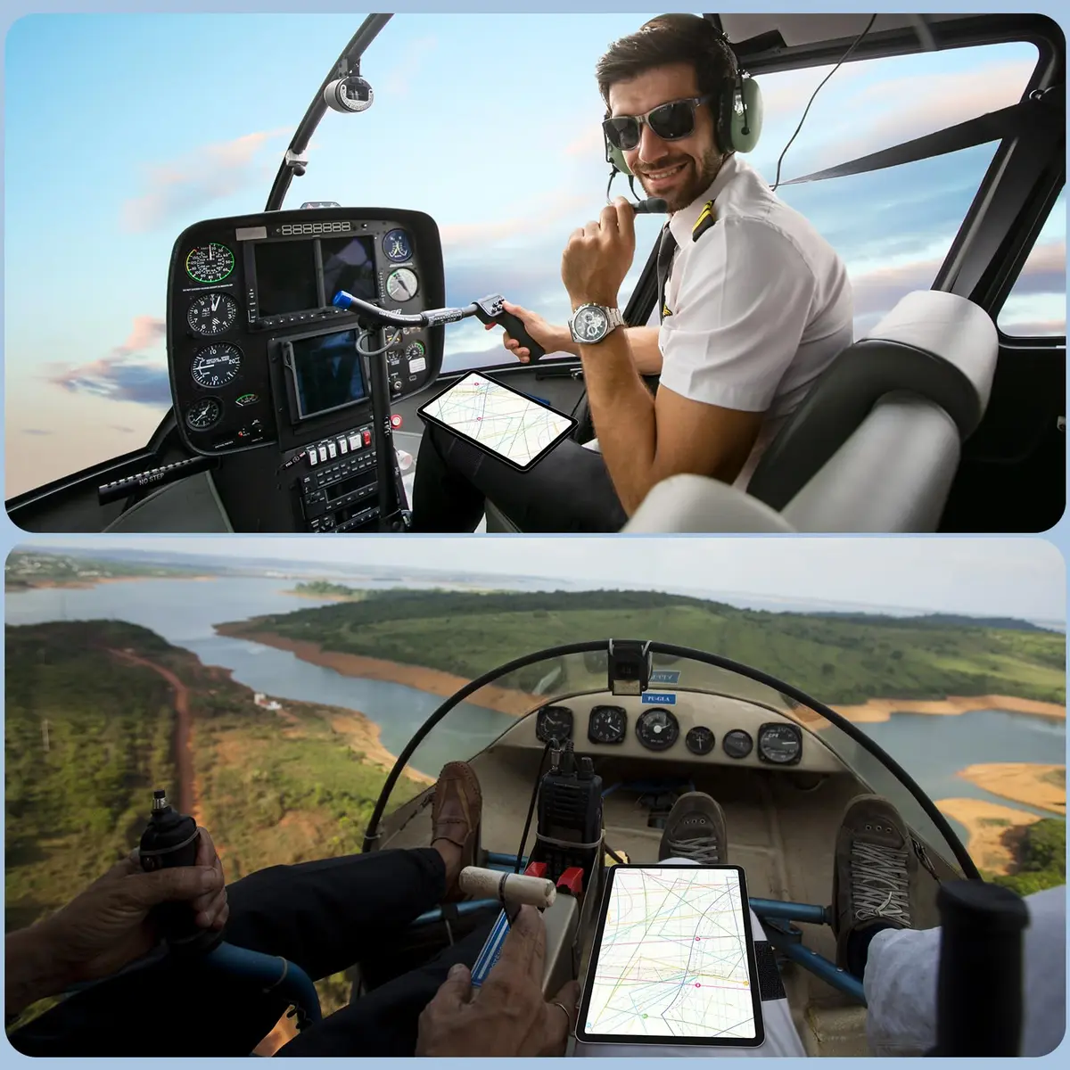 NiHome Adjustable Pilot Magnetic Kneeboard for iPad | Secure, Anti-Slip, Hands-Free (70-120 chars) - view 3