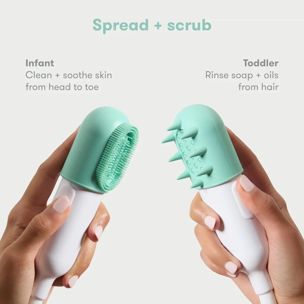 Frida Control The Flow Bathtub Sprayer Attachment Teal | Gentle Rinse for Tear-Free Baby Bath Time - view 4