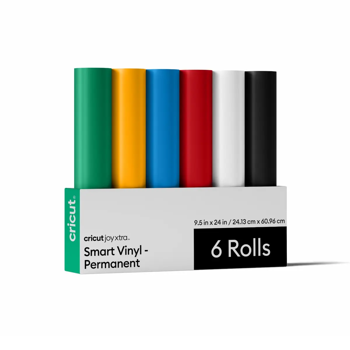 Cricut Smart Permanent Vinyl, Sampler Pack (9.5in x 24in, 6 Sheets) | Weather-Resistant Craft Vinyl - main product image