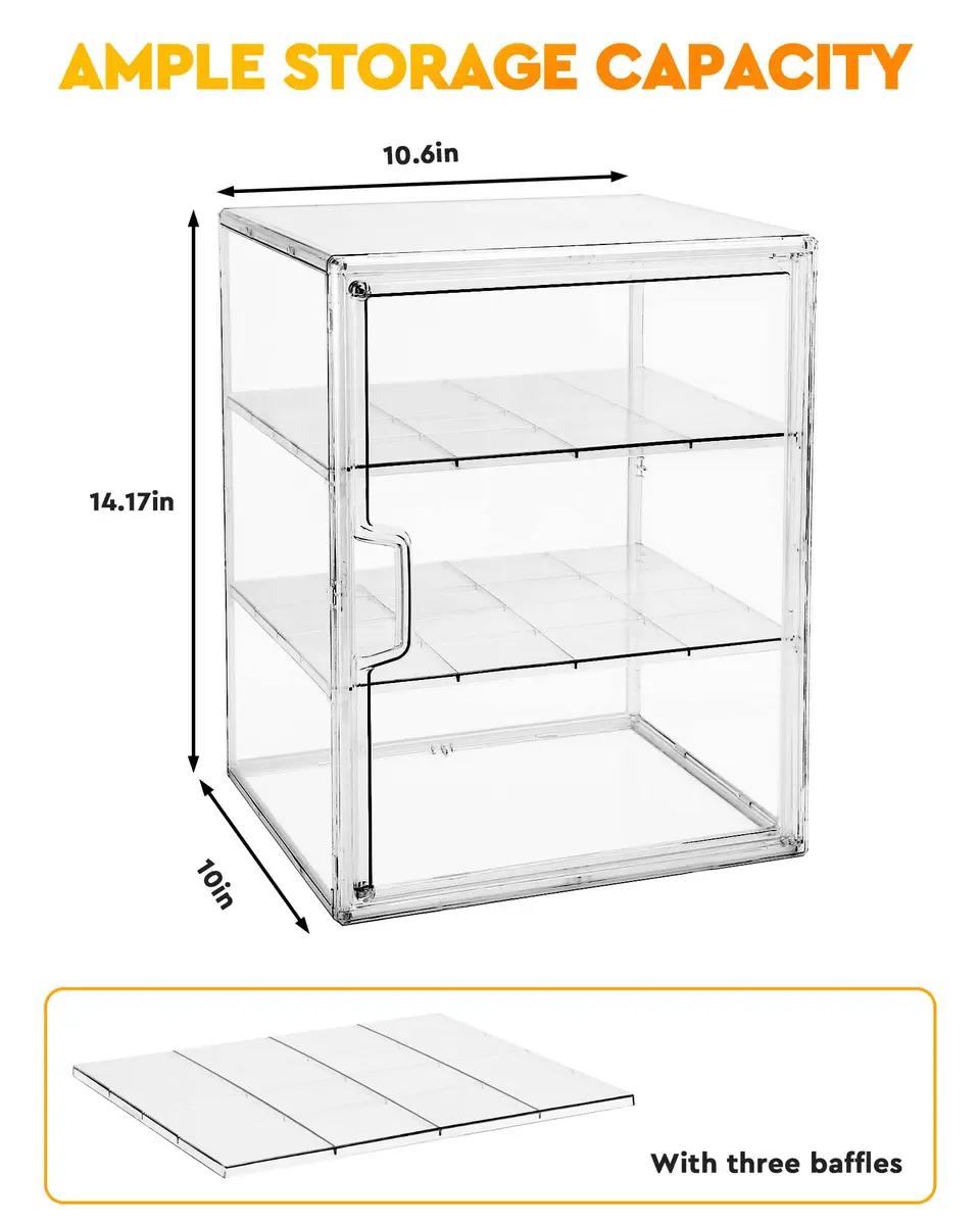 MEI NIAN 4-Tier Bread Box 27.9cm (11 in) | Adjustable Compartments for Breads, Muffins, Bagels - view 4