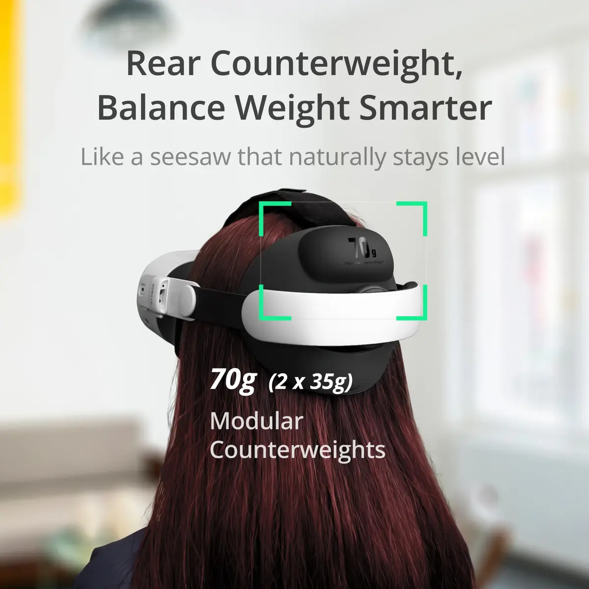 BOBOVR E3 Head Strap Compatible with Quest 3/3S | Lightweight Comfort & Balance (70-120 chars) - view 2