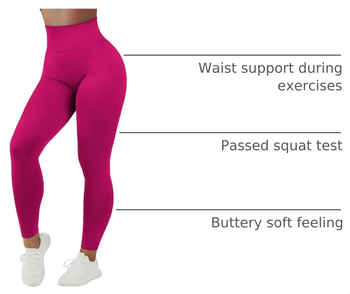 JGS1996 Scrunch Butt Leggings for Women High Waist Yoga Pants | Seamless, Tummy Control, Squat Proof - view 4