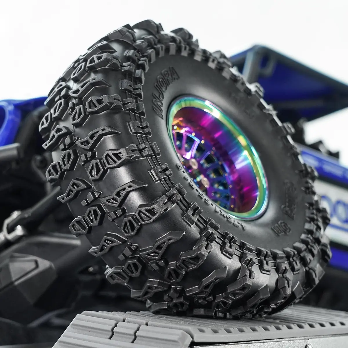 INJORA 1.9" Cling On Tires 120×42mm for 1/10 RC Crawler | Super Soft & Sticky S5 Compound - view 7