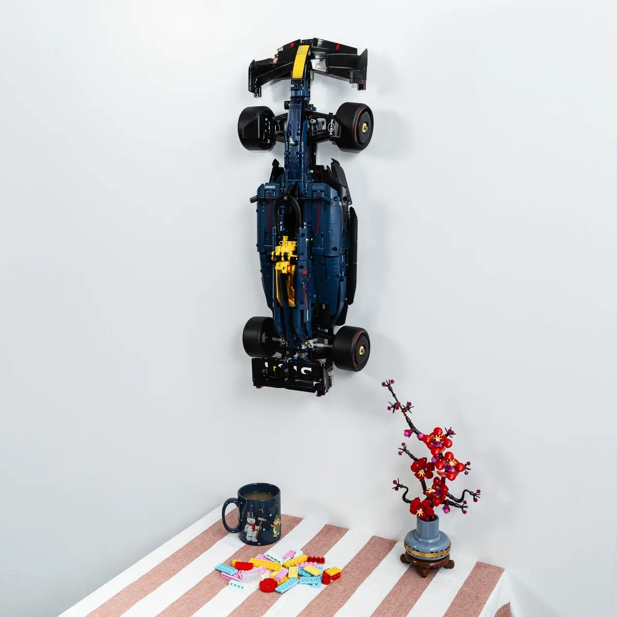 Brickify Wall Mount Bracket for Lego Technic Red Bull RB20 42206 | Secure Display Solution (13cm L x 10cm W x 2.3cm H) - view 5