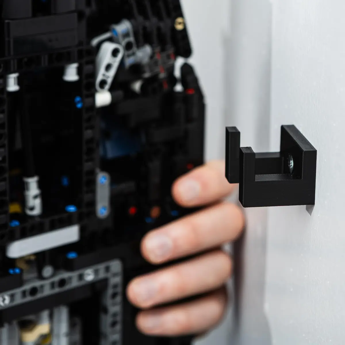 Brickify Wall Mount Bracket for Lego Technic Red Bull RB20 42206 | Secure Display Solution (13cm L x 10cm W x 2.3cm H) - view 2
