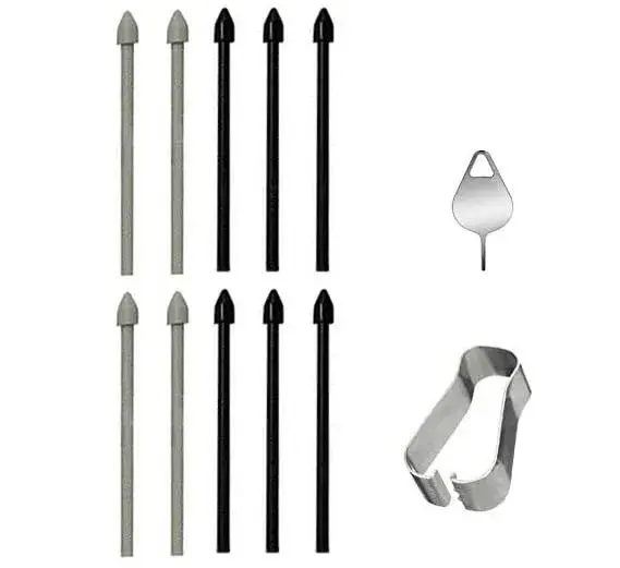 Befzygwk Tab S10 Ultra S Pen Tips (10 Pcs, Black) | Compatible with Samsung Galaxy Tab S10/S10+/S10 Ultra Stylus - main product image