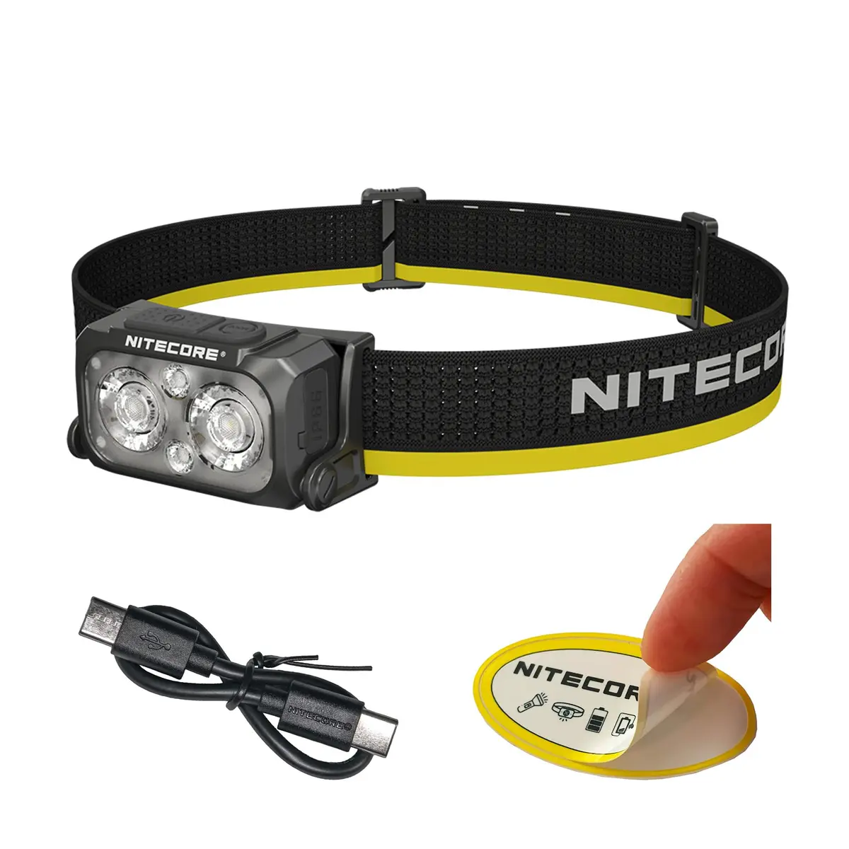 Nitecore NU25 MCT 400 Lumen Headlamp | Lightweight USB-C Rechargeable Outdoor Headlamp with Multi-Color Temps - main product image