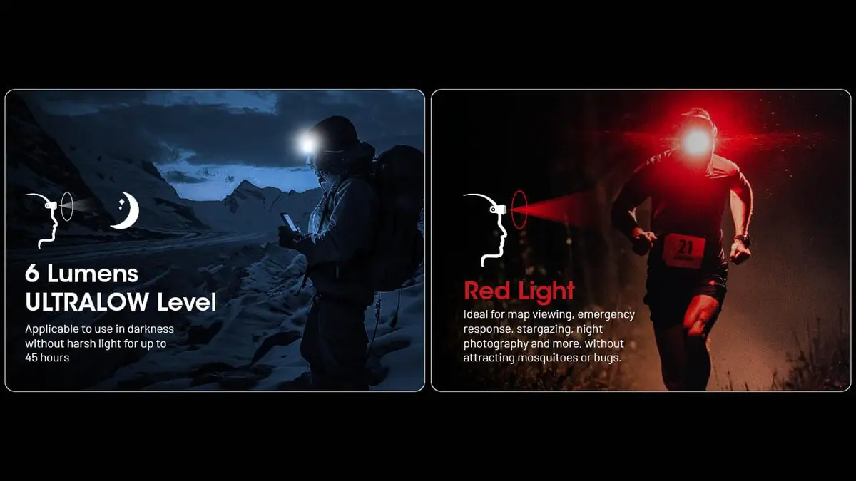 Nitecore NU25 MCT 400 Lumen Headlamp | Lightweight USB-C Rechargeable Outdoor Headlamp with Multi-Color Temps - view 6