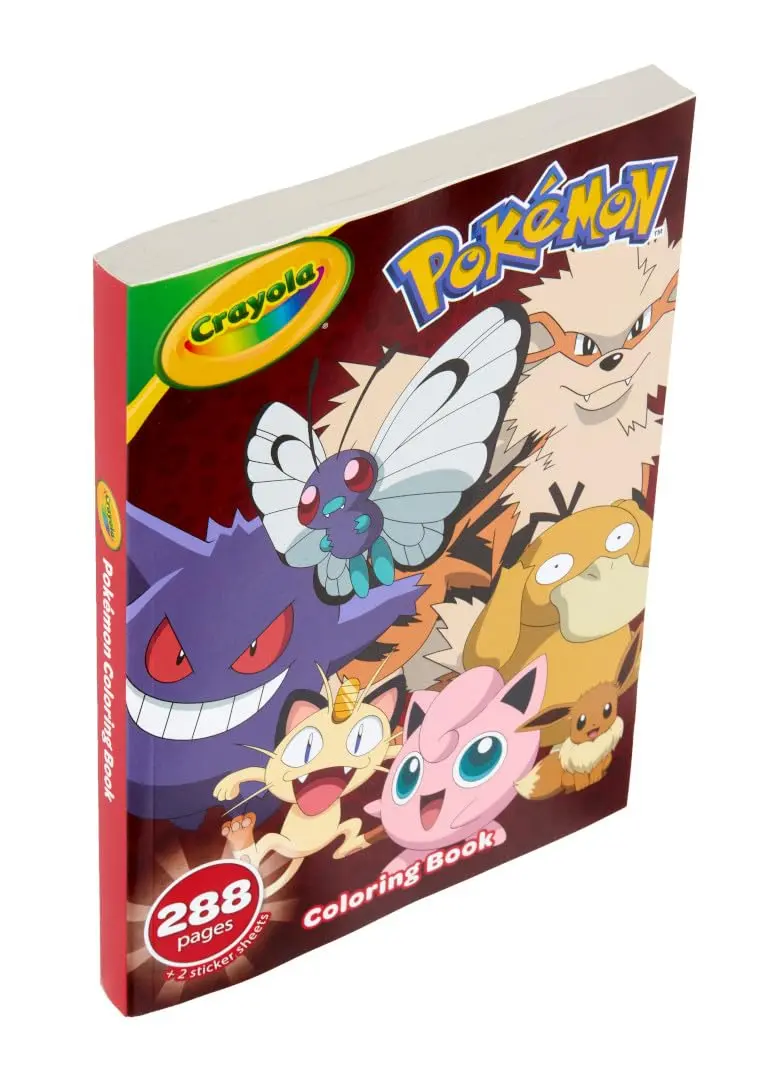 Crayola Giant Pokemon Coloring Book (288 Pages) | 2 Sticker Sheets, Travel Activity, Gift for Kids & Adults - view 6