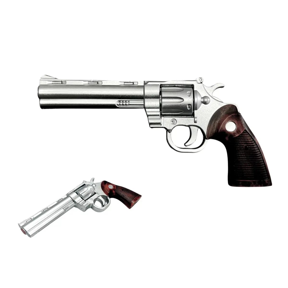 LALAPORT Colt Python Foam Replica Revolver 11.5” Silver | Iconic Movie & Game Prop - main product image