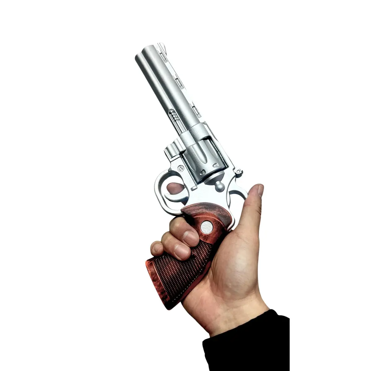 LALAPORT Colt Python Foam Replica Revolver 11.5” Silver | Iconic Movie & Game Prop - view 5