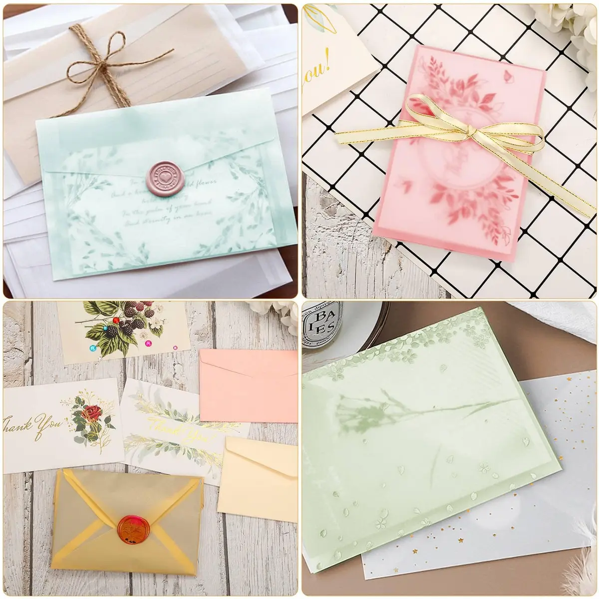 cridoz 70 Pcs Colored Vellum Translucent Paper 8.5 x 11 Inches | 100 GSM Tracing Paper for Crafts & Invitations - view 6
