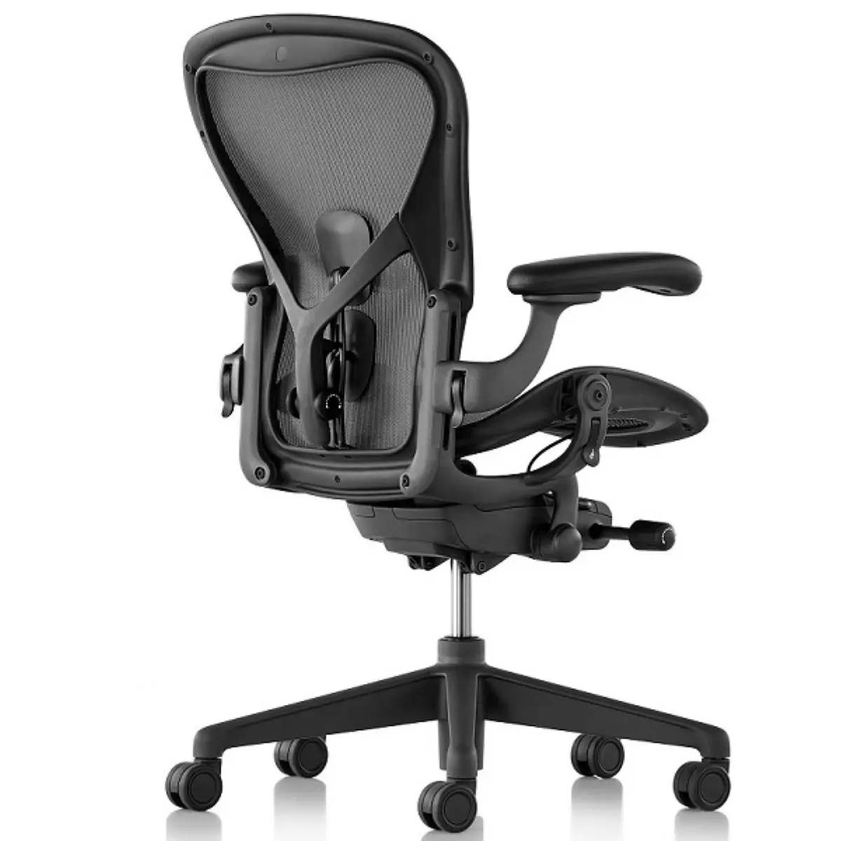 HYEJDRV Chair Armrest Replacement for Herman Miller Aeron, Graphite Black | Ergonomic & Easy Install (70-120 chars) - view 8