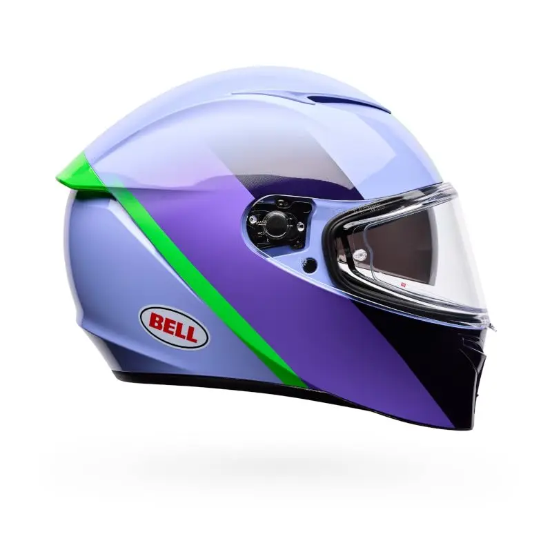 BELL Lithium Helmet Large Purple Bash | DOT & ECE Certified with Removable Liner - view 2