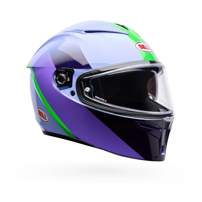 BELL Lithium Helmet Large Purple Bash | DOT & ECE Certified with Removable Liner - view 3