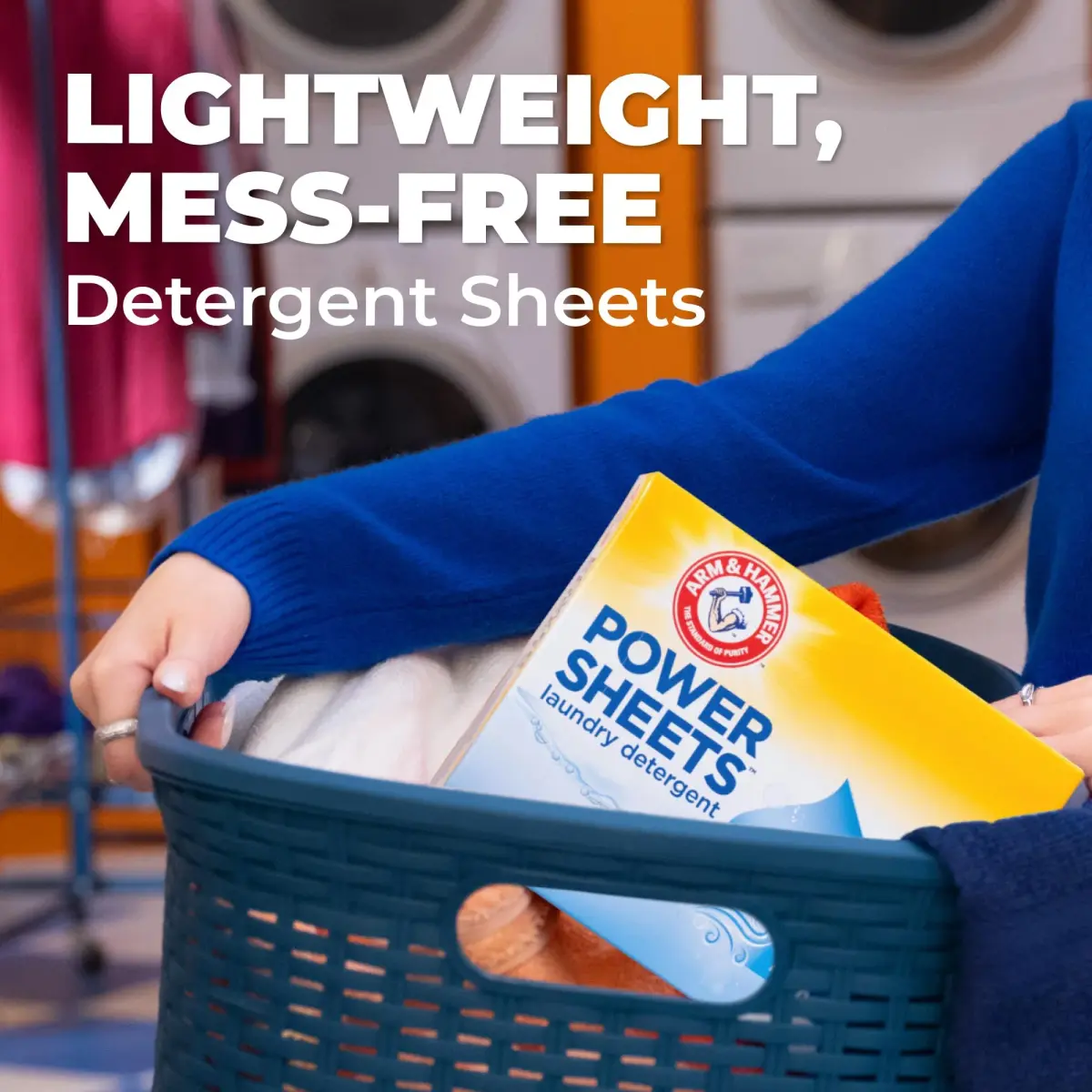 ARM & HAMMER Power Sheets Laundry Detergent, Fresh Breeze, 35 Count | HE Compatible, Plastic-Free Sheets - view 5