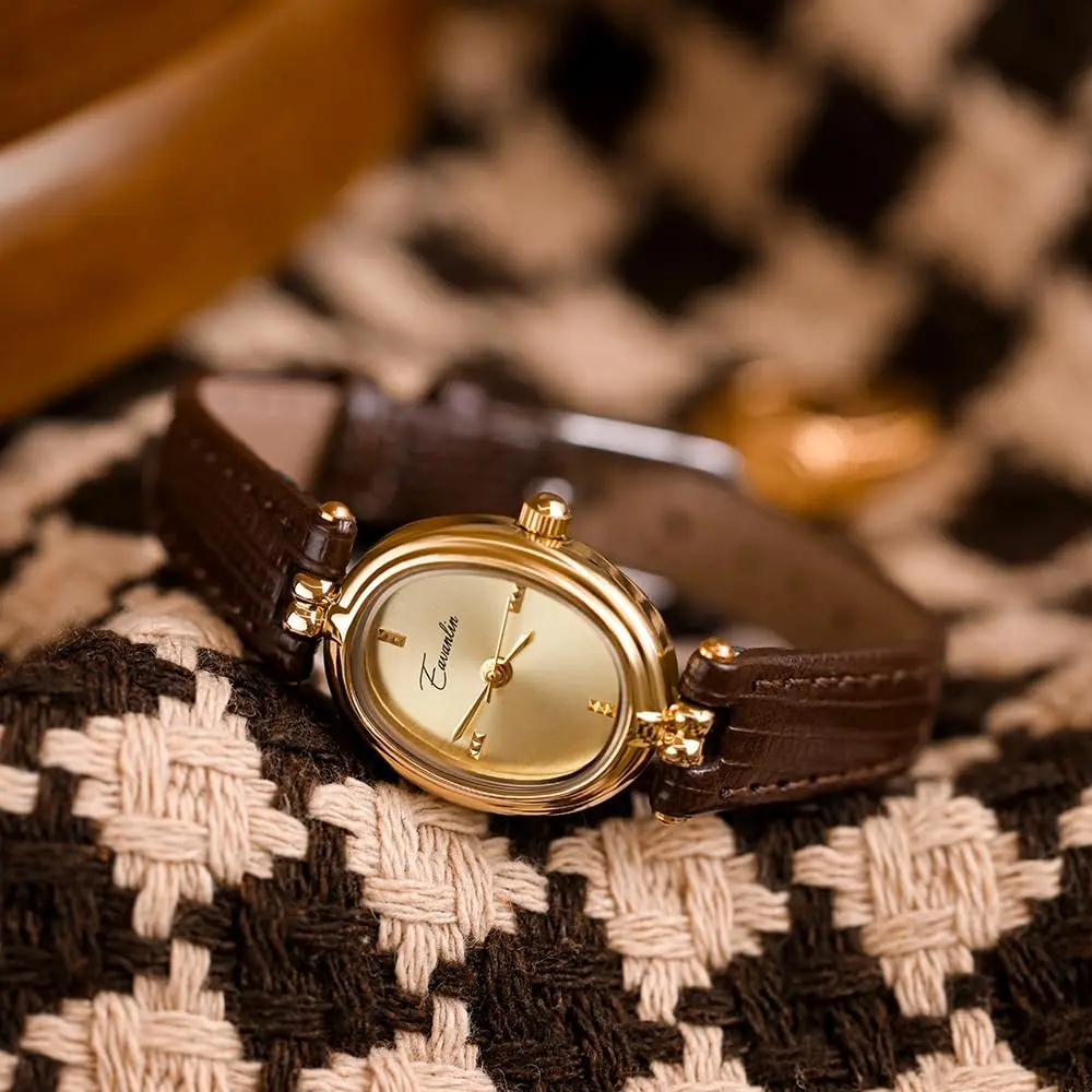 CARLIEN Women's Vintage Oval Quartz Watch 25mm (0.98") | Japanese Movement - view 2