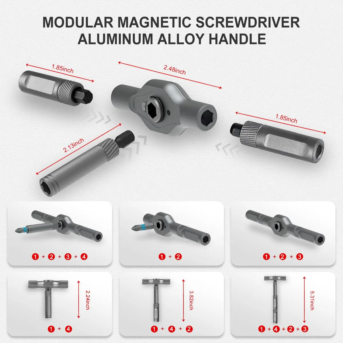 ANVANNA 42 in 1 Magnetic Screwdriver Set | Multi Bit Ratcheting Tool for DIY & Professionals - view 2