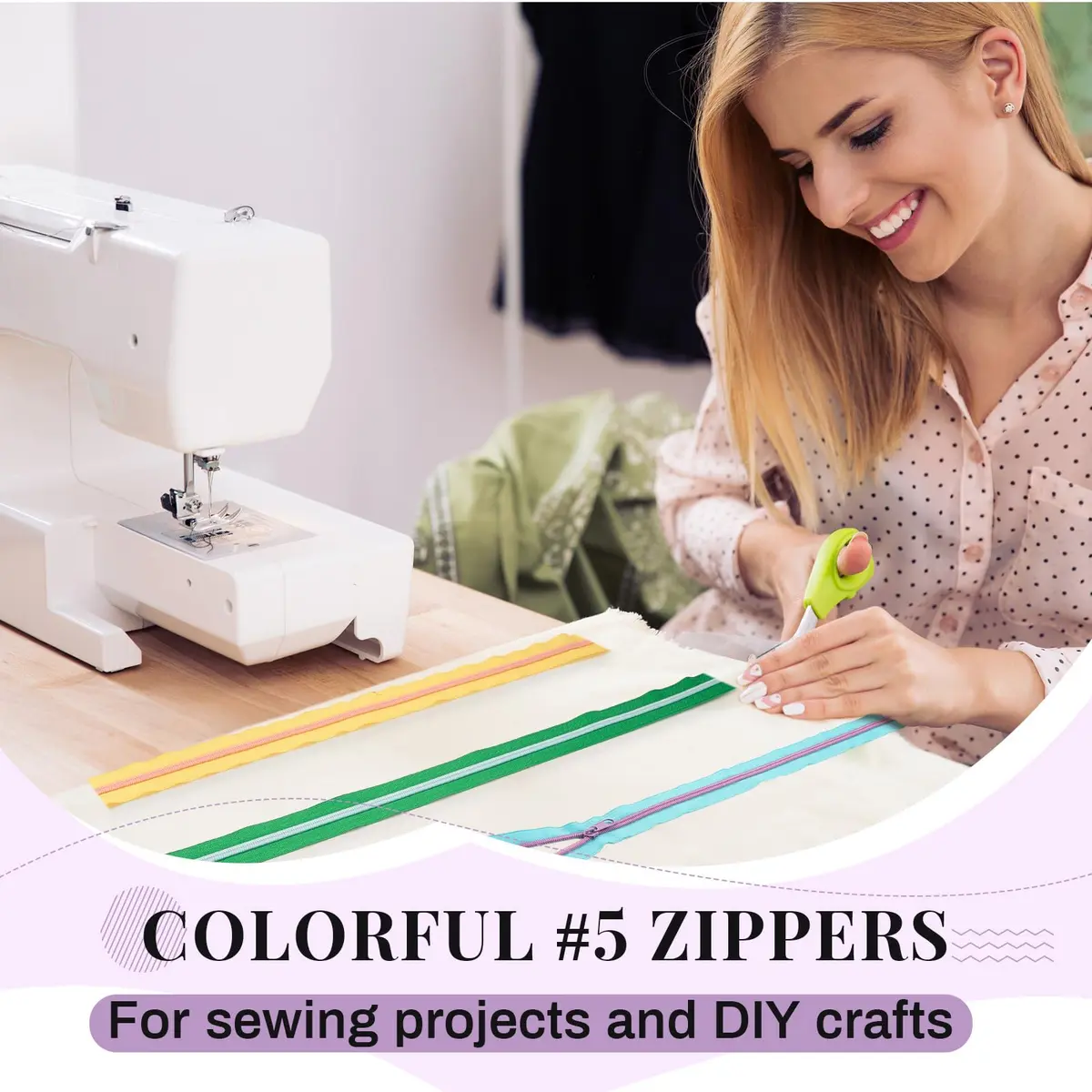 Solsew Nylon Zipper Roll, Rainbow Colors, 36 Yards | Easy Cut & Smooth Sliding - view 6