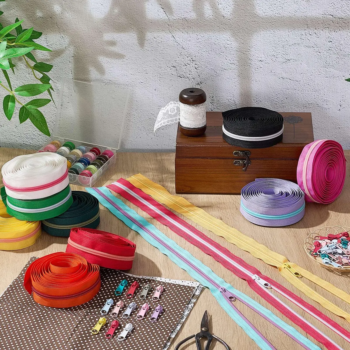 Solsew Nylon Zipper Roll, Rainbow Colors, 36 Yards | Easy Cut & Smooth Sliding - view 7