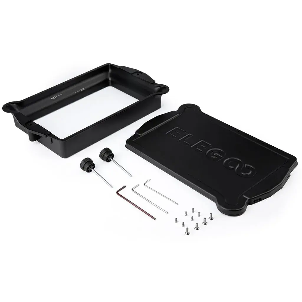 ELEGOO Metal Resin Tank for Saturn 4 Ultra 16K 3D Printer | Reinforced Replacement Resin Vat with PFA Liner (1.09 kg) - view 3