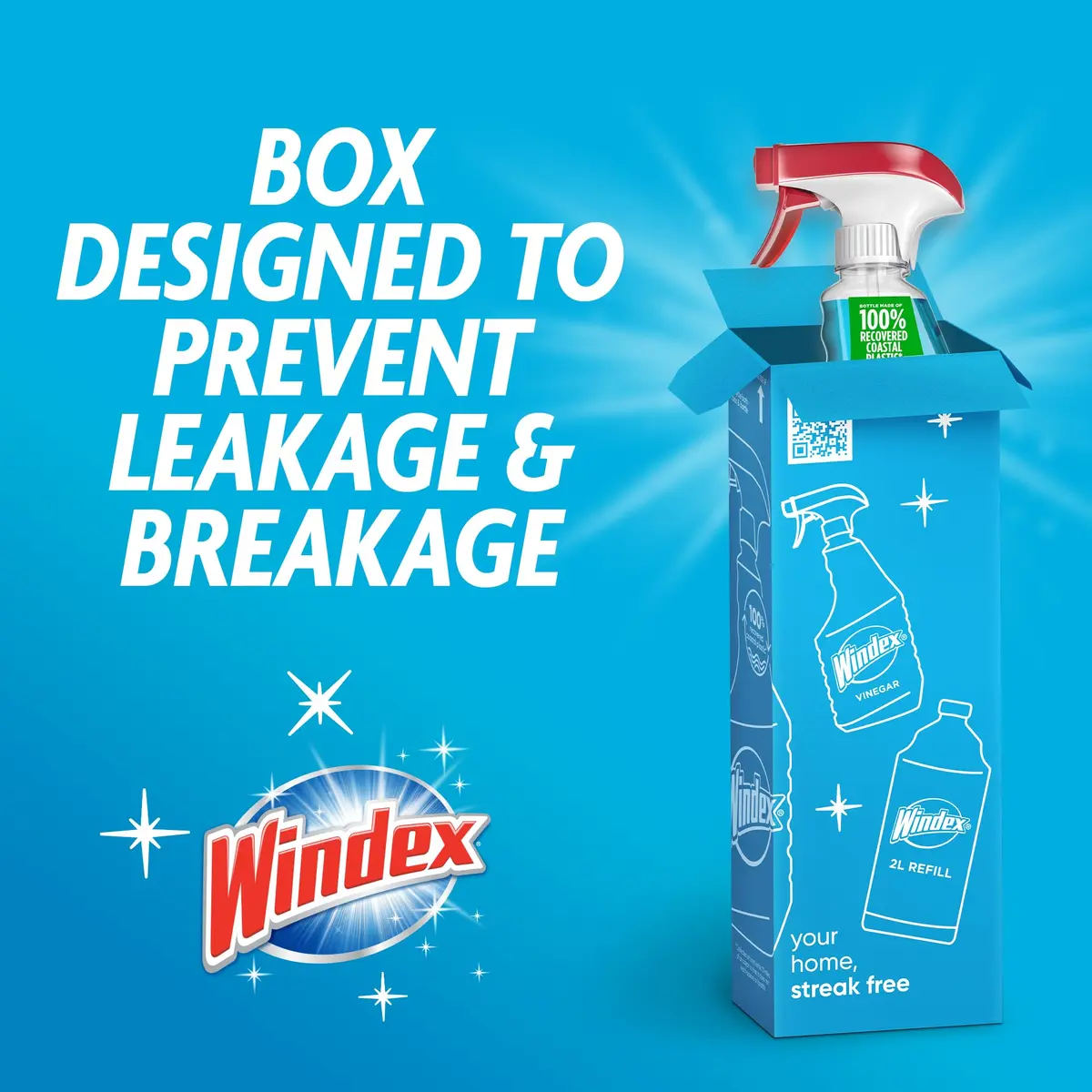 Windex Original Glass Cleaner Spray Bottle 46 fl oz (23 Fl Oz x 2) | Streak-Free Shine for Home Surfaces - view 8