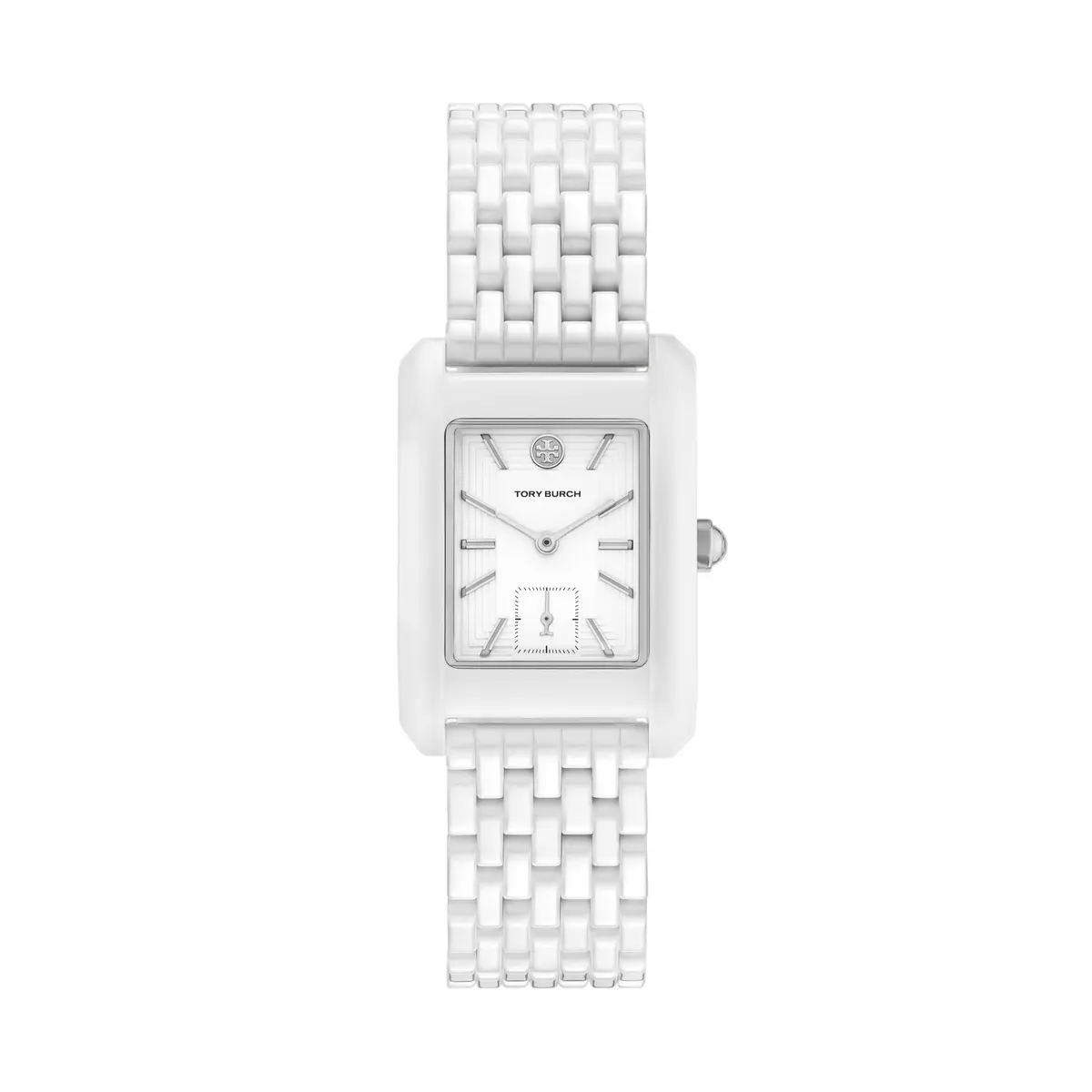 Tory Burch Women's Eleanor Three-Hand White Ceramic Bracelet Watch (Model: TBW1088) | Elegant Minimalist Design for Daily Wear - main product image