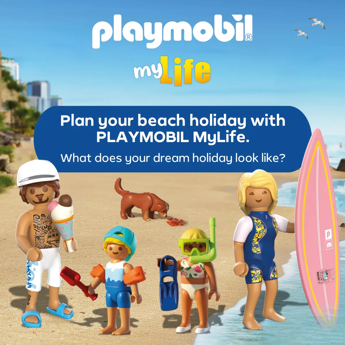 Playmobil Family Fun at the Beach | Imaginative Sandcastle & Waterway Playset for Kids 4-10 - view 6